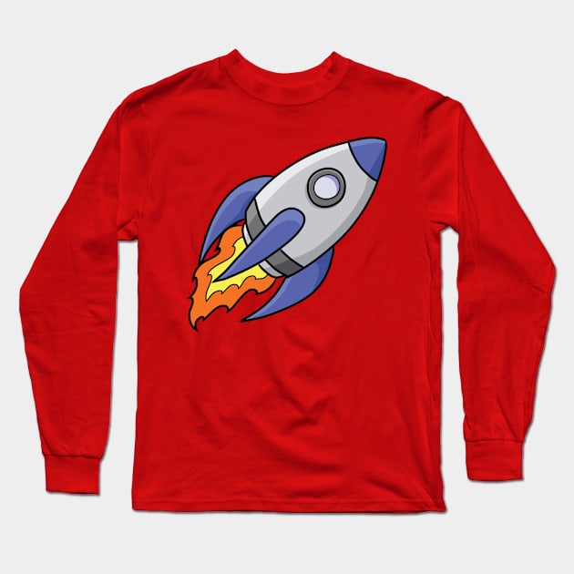 RIDE THE ROCKET Long Sleeve T-Shirt by impacteesstreetwear